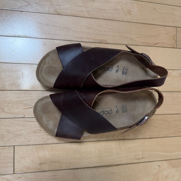 Birkenstock Papillio sandals Samira wedge Brown Size 38 - Picture 3 of 10